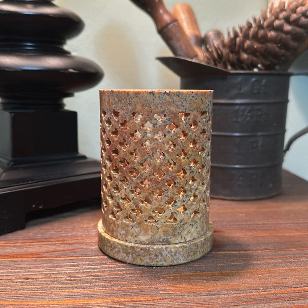 Brighter Home by PartyLite Soapstone Tealight Holder